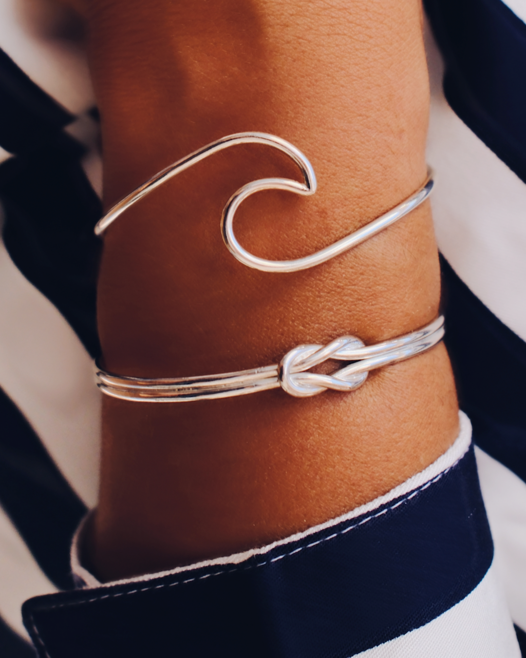 Pulseira de Prata - Onda