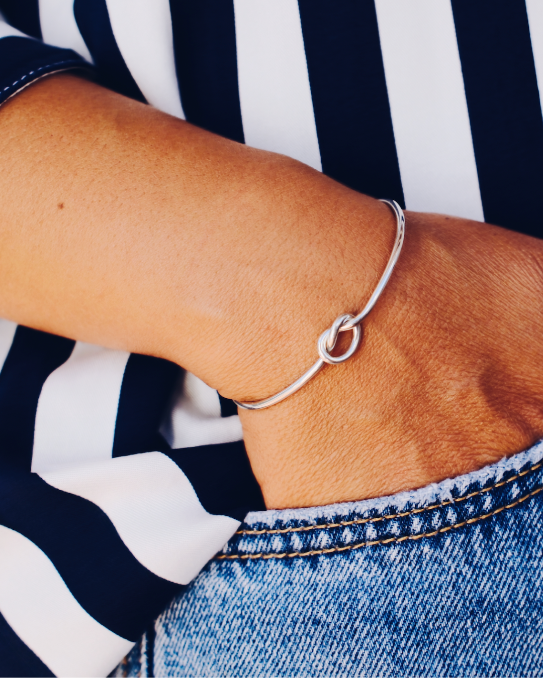 Pulseira de Prata - Nó simples