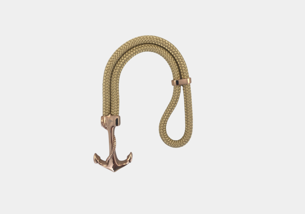 Pulseira Âncora - Rose Gold (Creme)