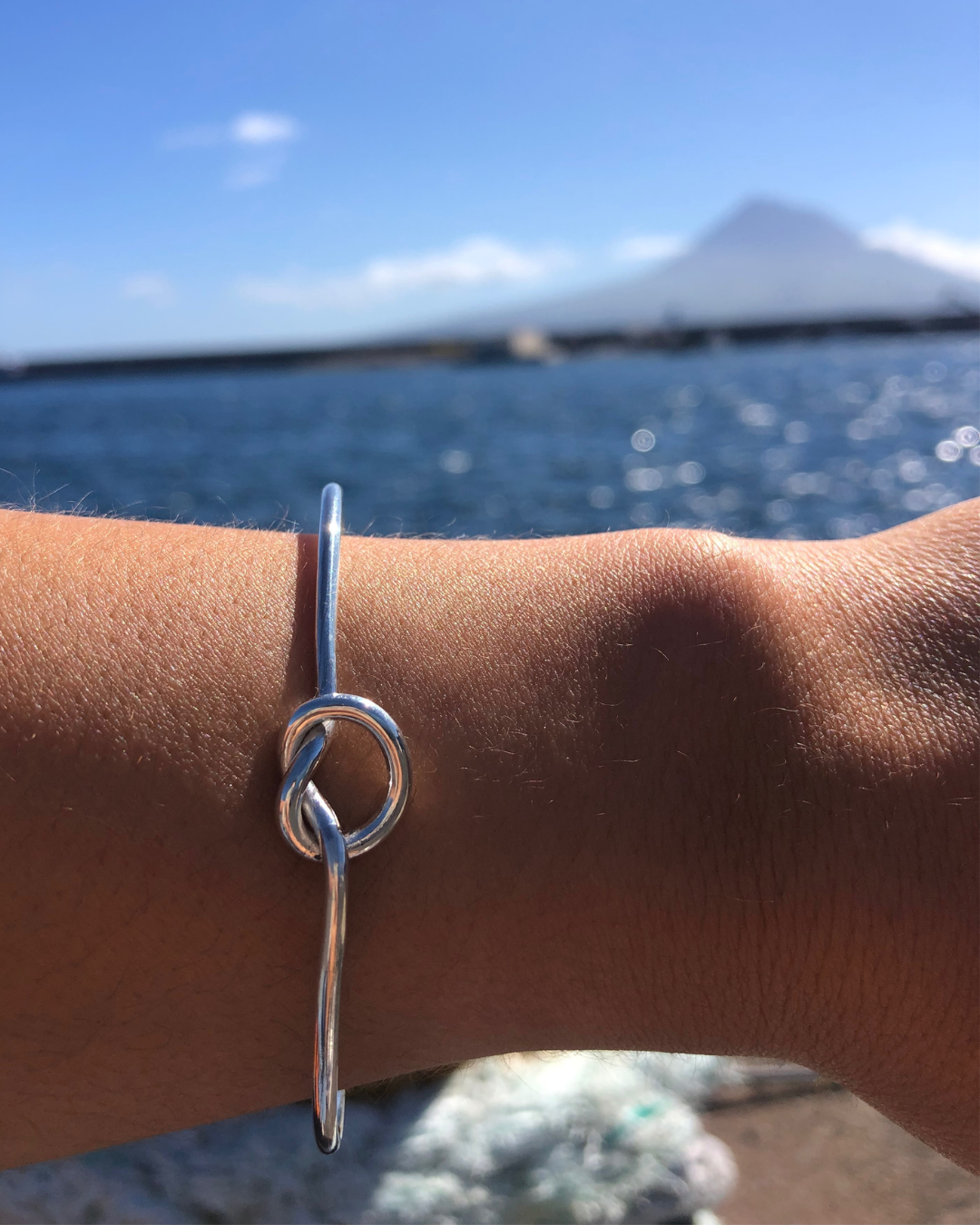 Pulseira de Prata - Nó simples