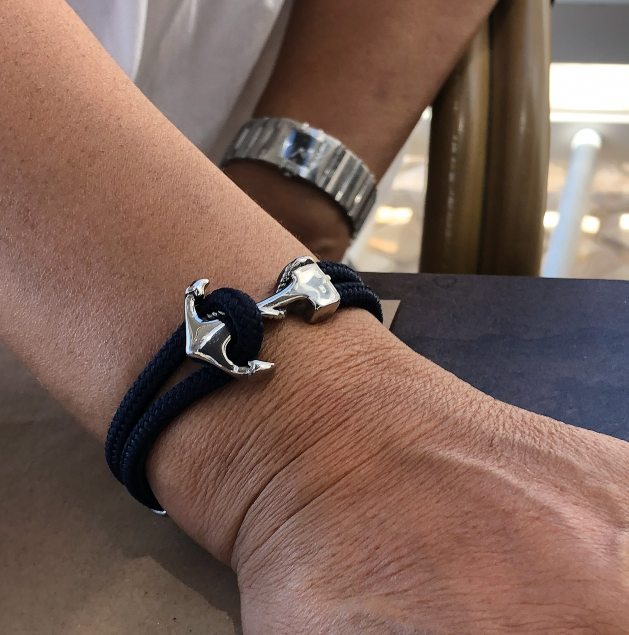 Pulseira Âncora - Azul Náutico