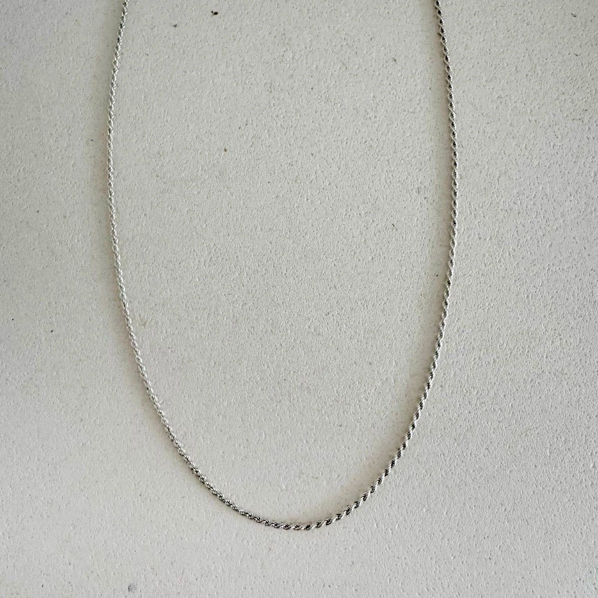 Colar de Corda em Prata 925