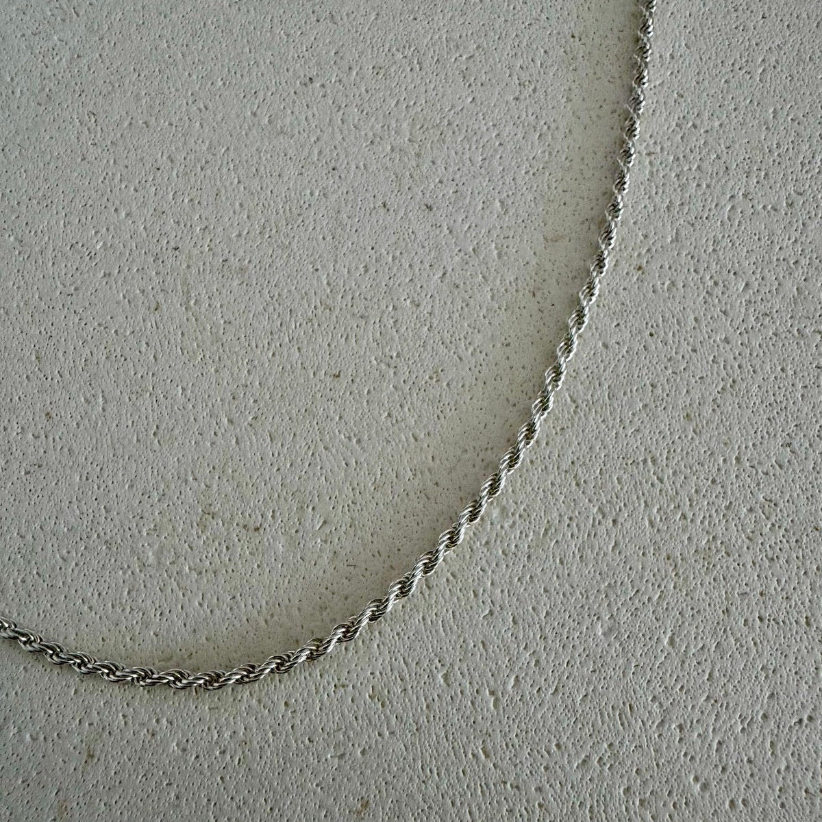 Colar de Corda em Prata 925