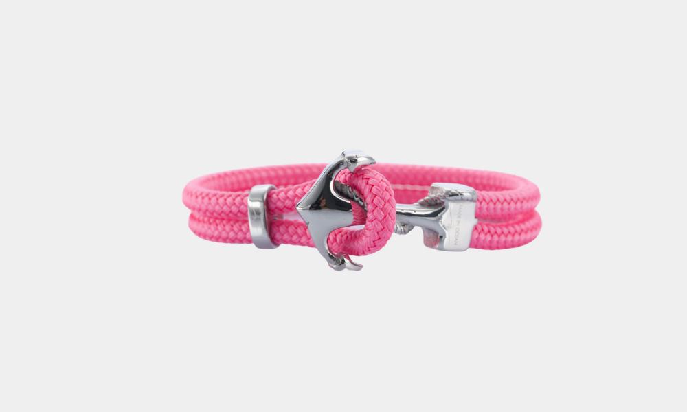 Pulseira Âncora - Cor de Rosa